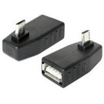 Delock - USB-Adapter - USB (W) zu Micro-USB Typ B (M) - USB2.0 OTG - 90° Stecker (65473)
