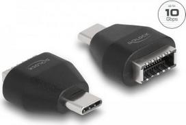 Delock Adapter USB Type-C™ Stecker zu USB 3.2 Key A Buchse schwarz (66058)