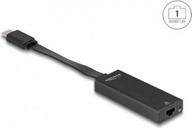 Delock - Netzwerkadapter - USB-C 3,2 Gen 1 - Gigabit Ethernet x 1 - Schwarz (66246)
