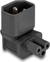 Delock - Netzteil - IEC 60320 C14 zu IEC 60320 C5  2,5 A - 90°-Stecker - Schwarz (80471)