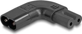 Delock - Netzteil - IEC 60320 C8 zu power IEC 60320 C7  2,5 A - 90°-Stecker - Schwarz (80475)