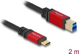 Delock USB 5Gbps Kabel Type-C Stecker zu Typ-B 2 m rot (80613)