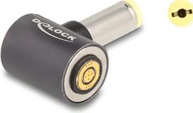 Delock - Adapter für Power Connector - Gleichstromstecker 5,5 x 1,7 mm (M) zu 8-poliger Steckverbinder magnetisch  3 A - Anthrazit (80789)