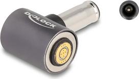 Delock - Adapter für Power Connector - Gleichstromstecker 5,5 x 2,1 mm (M) zu 8-poliger Steckverbinder magnetisch  3 A - Anthrazit (80790)