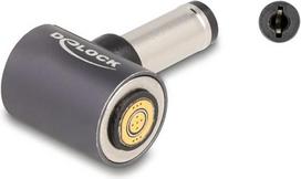 Delock - Adapter für Power Connector - Gleischstromstecker 5,5 x 3,0 mm (M) zu 8-poliger Steckverbinder magnetisch  3 A - Anthrazit (80793)