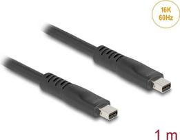 Delock Mini DisplayPort Kabel 16K 60 Hz 80Gbps 1 m (81176)