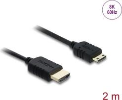 Delock Koaxiales High Speed HDMI Kabel Stecker zu Mini 8K 60 Hz - Kabel - Digital/Display/Video (81685)