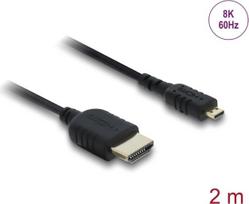 Delock Koaxiales High Speed HDMI Kabel Stecker zu Micro 8K 60 Hz - Kabel - Digital/Display/Video (81691)