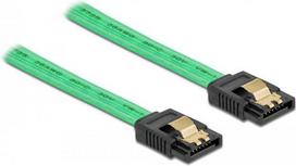 DeLOCK SATA 6Gb/s Cable UV glow effect - SATA-Kabel - Serial ATA 150/300/600 - SATA bis SATA - 50cm - grün (82069)