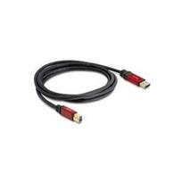 DeLOCK Premium - USB-Kabel - 9-polig USB Typ A (M) - 9-polig USB Typ B (M) - 1,0m (USB / USB2.0 / USB3.0) - Schwarz (82756)