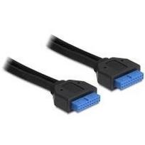 DeLOCK USB3.0 Pin Header - USB-Kabel - 19-polige USB3.0-Stiftleiste (W) - 19-polige USB3.0-Stiftleiste (W) - 45cm (USB3.0) - Schwarz (83124)