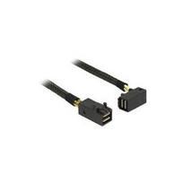 DeLOCK - Internes SAS-Kabel - SAS 12Gbit/s - 4x Mini SAS HD (SFF-8643) (M) gerade bis 4x Mini SAS HD (SFF-8643) (M) gewinkelt - 50 cm (83621)