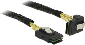DeLOCK - Internes SAS-Kabel - SAS 6Gbit/s - 4x Mini SAS (SFF-8087) (M) gerade bis 4x Mini SAS (SFF-8087) (M) gewinkelt - 50 cm (83622)