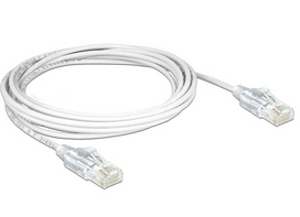 DeLOCK - Patch-Kabel - RJ-45 (M) - RJ-45 (M) - 50cm - UTP - CAT 6 - halogenfrei - weiß (83780)