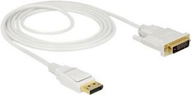 DeLOCK - Videokabel - Single Link - DisplayPort (M) bis DVI-D (M) - DisplayPort 1,2 - 2,0m - passiv - weiß (83814)