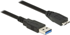 DeLOCK - USB-Kabel - USB Type A (M) bis Micro-USB Type B (M) - USB3.0 - 5,0m - Schwarz (85076)
