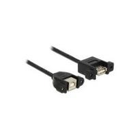 DeLOCK - USB-Kabel - USB Typ B, 4-polig (W) - USB (W) - 1,0m (USB/USB2.0) - Schwarz (85108)