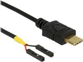 Delock Kabel USB Type-C™ Stecker > 2 x Pfostenbuchse einzeln Strom 30 cm (85396)