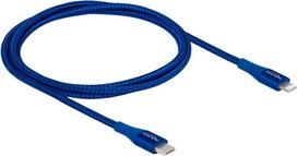 Delock - Lightning-Kabel - USB-C männlich bis Lightning männlich - 1,0m - Blau - für Apple iPad/iPhone/iPod (Lightning) (85416)