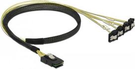 DeLOCK - SATA- / SAS-Kabel - SAS 6Gbit/s - Mini SAS (SFF-8087) (S) bis SATA (R) gewinkelt - 50 cm (85686)