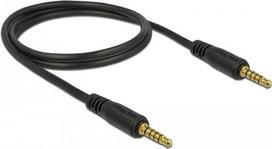 DeLOCK - Audiokabel - 5-pole mini jack (M) bis 5-pole mini jack (M) - 1 m - Schwarz