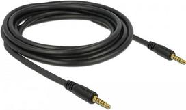 DeLOCK - Audiokabel - 5-pole mini jack (M) bis 5-pole mini jack (M) - 3,0m - Schwarz (85698)