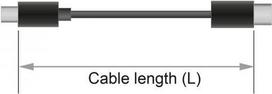 DeLOCK - Audioverlängerungskabel - 5-pole mini jack (M) bis 5-pole mini jack (W) - 50 cm - Schwarz