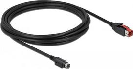 DeLOCK - Powered USB-Kabel - USB PlusPower (24 V) (M) bis Strom mini-DIN (M) 3,0m - Schwarz (85947)