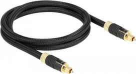 Delock - Digitales Audio-Kabel (optisch) - SPDIF - TOSLINK männlich zu TOSLINK männlich - 1,0m - Glasfaser - Anthrazit (86592)