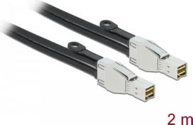 DeLOCK - Externes SAS-Kabel - SAS 32Gbit/s - Mini SAS HD (SFF-8674) (M) bis Mini SAS HD (SFF-8674) (M) - 2 m (86622)