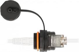 DeLOCK - Netzwerkadapter - RJ-45 (W) bis LSA - STP - CAT 6a - Schwarz, Rot (86698)