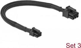 Delock - Stromkabelkit - 300 V - 4 A - Schwarz - für Apple Mac Pro (Ende 2019) (86735)