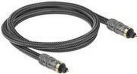 Delock - Digitales Audio-Kabel (optisch) - SPDIF - TOSLINK männlich bis TOSLINK männlich - 1,0m - Glasfaser - Anthrazit (86983)