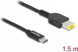 Delock - Stromkabel - USB-C (M) zu GS-Antriebshebezug 11 x 4,5 mm (M) - 20 V - 3 A - 1.5 m - Schwarz