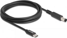 Delock - Stromkabel - USB-C (M) zu Gleichstromstecker 7,4 x 5 mm (M) - 20 V - 3 A - 1.5 m - Schwarz