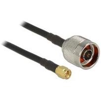 DeLOCK - HF-Kabel - HF - SMA (S) - N-Anschluss (S) - 7,5m - (CFD-200) - Schwarz (89419)