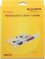 DeLock PCI Express Card > 1 x Serial + 1 x Parallel - Adapter Parallel/Seriell - PCIe 2,0 - RS-232 x 1 + IEEE 1284 x 1 (89446)