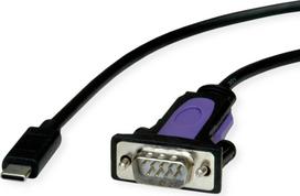 ROLINE Konverter-Kabel USB-C - seriell, FTDI Chipset, 1,8 m (12.02.1170)