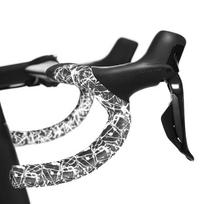 SUPACAZ Super Sticky Kush - Splat - White + Black Plugs vairo juosta su kištukais