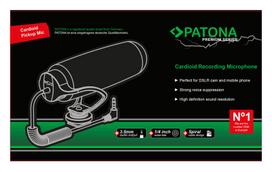 PATONA Premium Microphone incl. clip-on microphone for DSLR camera camcorder and smartphone