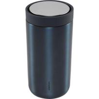 Terminis puodelis - Stelton To Go Click - 0.2 L - Nerūdijantis plienas - Tamsiai mėlyna metalinė