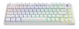 Savio Wireless Mechanical Keyboard Phenix White 75% Outemu Red Pro