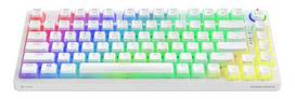 Savio Wireless Mechanical Keyboard Phenix White 75% Outemu Red Pro Pudding