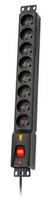 LXARM 810 surge protector, 3L, PDU, 5.0m, black
