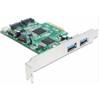 DELOCK PCIe controller 2x USB 3.0 2x SATA