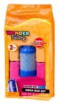 WONDER FACTORY  NEVER DRY Kinetinio smėlio ir modelino rinkinys „Mega Bag“