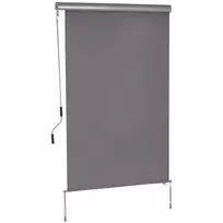 Vertikali markizė, apsauga nuo vėjo, šoninis roletas - pilka 120 x 200 cm