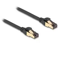 Delock RJ-45 network cable Cat.6a S/FTP, with Cat.7 raw cable (black, 15 meters, 600 MHz, suitable for industrial and outdoor use) 80253