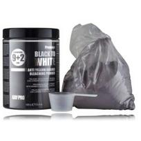 KayPro Premium Black To White Hair Bleaching Powder 9 + 2 šviesinimo milteliai plaukams su aktyvuota anglimi - 500 g.