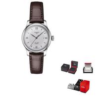 TISSOT Le Locle kolekcijos automatinis mechaninis judėjimas 30m atsparumas vandeniui Moteriškas laikrodis 29mm T006.207.16.038.00 Regular Watch Box gray
